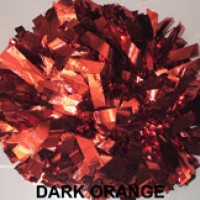 Dark Orange Metallic Pom Pom