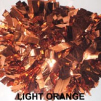 Light Orange Metallic Pom Pom