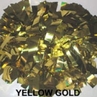 Yellow Gold Metallic Pom Pom