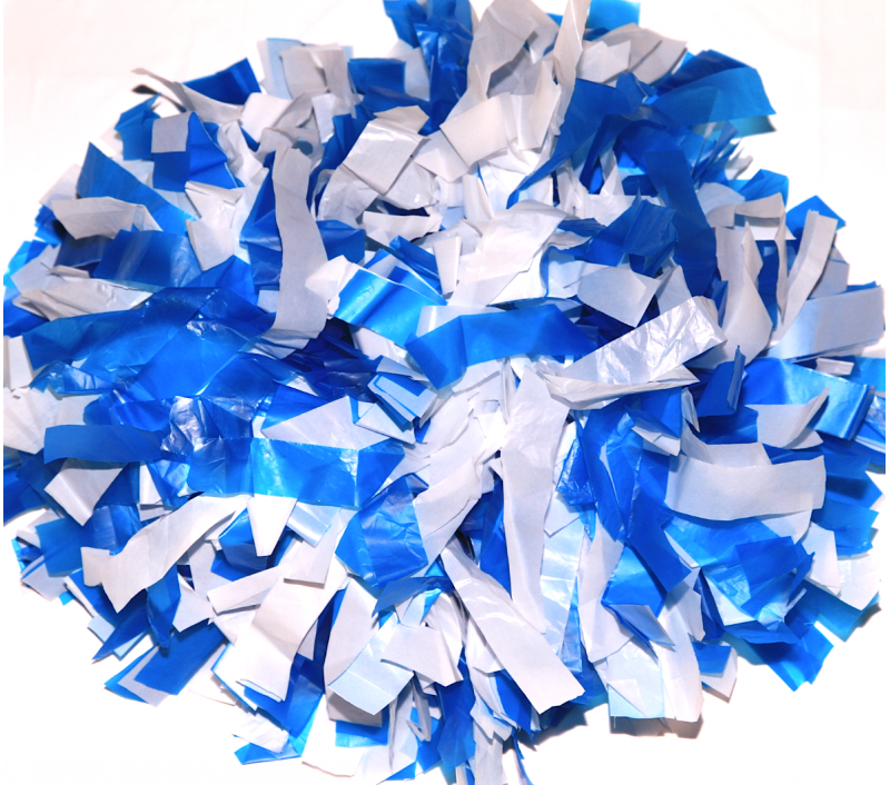 24 Packs: 100 Ct. (2,400 Total) 1/2 inch Mixed Blue Pom Poms by Creatology